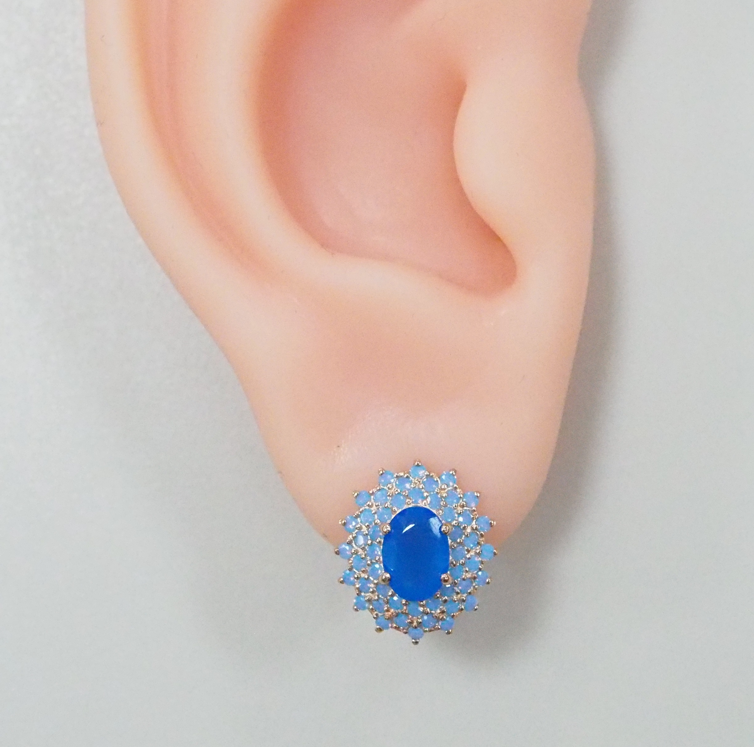 Серебряные серьги с агатами